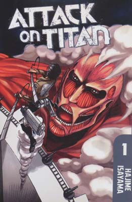 کتاب مانگا 1 (ATTACK ON TITAN:حمله به تایتان)،(انگلیسی)،(کمیک استریپ)،(تک زبانه)
