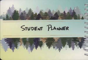 کتاب دفترچه یادداشت student planner (کد 503)،(سیمی)