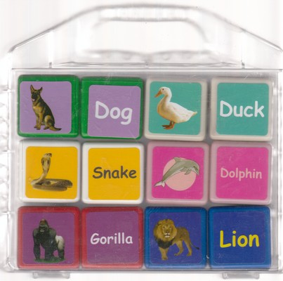 کتاب مکعب پلاستیکی(حیوانات انگلیسی)
